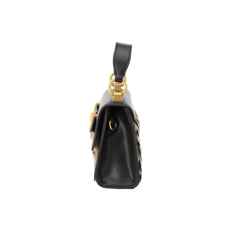 GUESS Polyester With Polyurethane Shoulder Bag Crossbody Bag Handbag Mini Women's Black-2