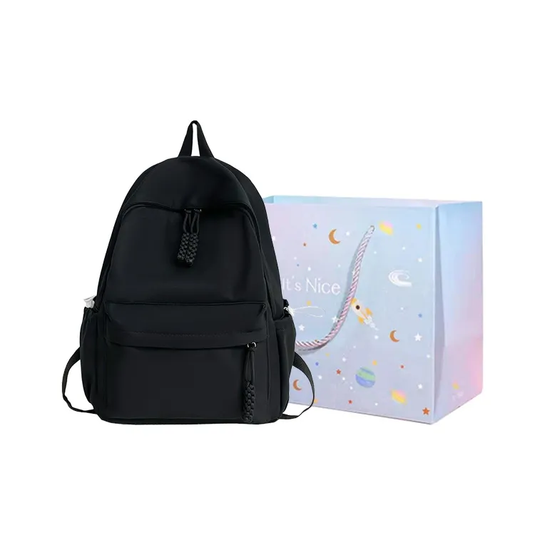 GOX Nylon Backpack Regular Unisex White/Black/Yellow/Green/Pink-5