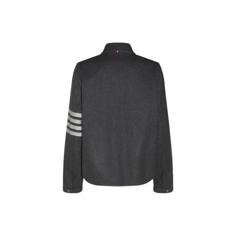 THOM BROWNE Stripe Detailed Buttoned Jacket-1