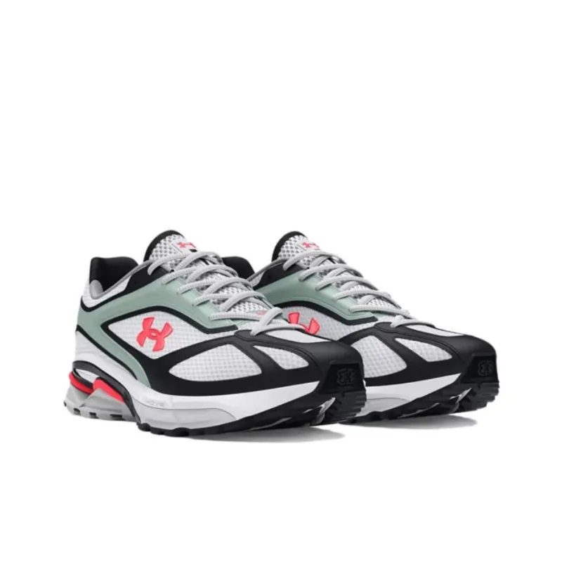 Under Armour Apparition Slip Resistant And Breathable Low Top Casual Running Shoes Unisex White Black-2