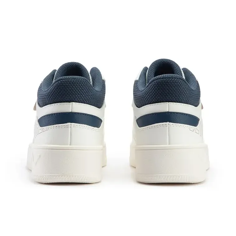 361° Coverage Wear Resistant High Top Skateboard Shoes Men's White Blue-3