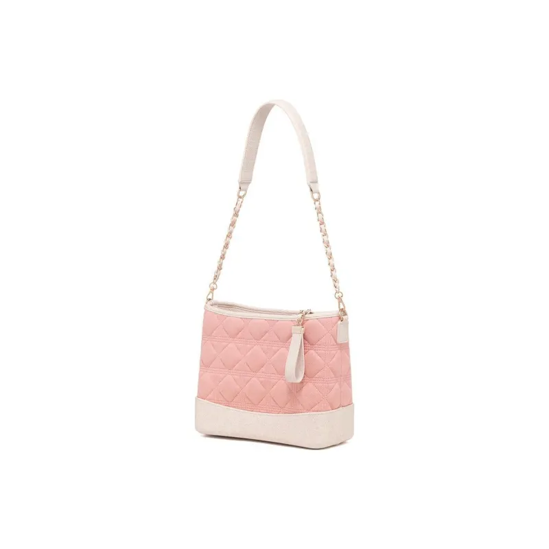 CARLYN Artificial Leather Shoulder Bag, Crossbody Bag, Handbag Women's Pink-2