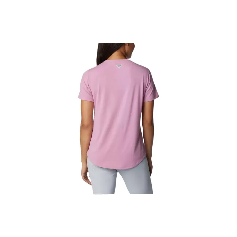 Columbia PFG Slackwater Regular T-Shirt Women's Purple Pink-1