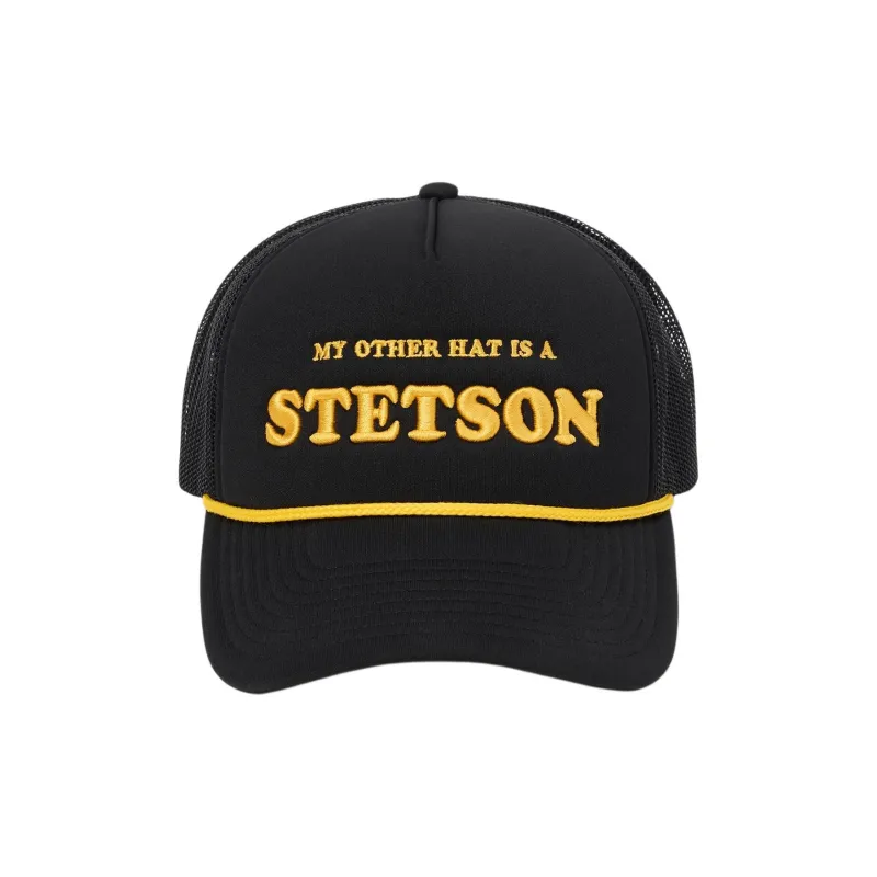 STETSON Polyester Cotton Baseball Caps Unisex Black-1