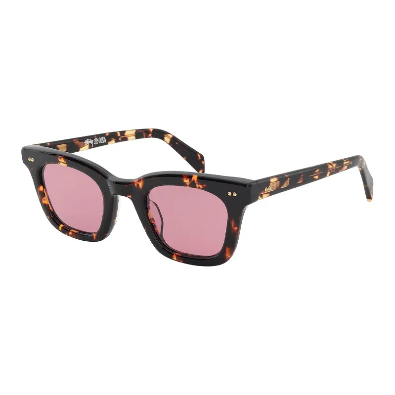 Stussy Acetate Rectangular Sunglasses Unisex Multi-Tortoiseshell-0