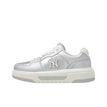 MLB Chunky Liner Anti Slip Wear Resistant Low Top Skateboard Shoes Unisex Silver