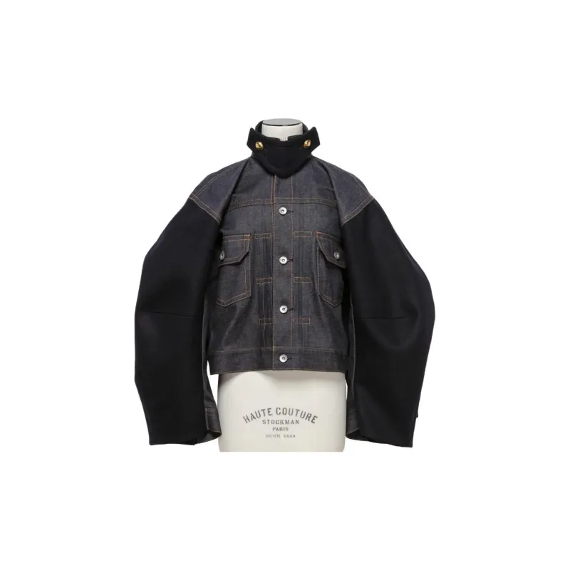 Sacai Panelled Denim Jacket-1