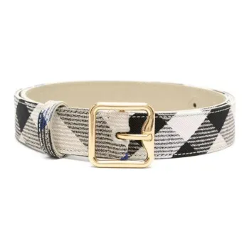 Burberry Tartan patterned Leather Belt