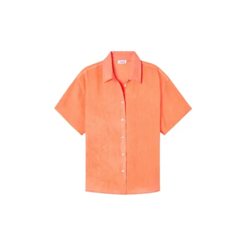 AMERICAN VINTAGE A.M Shirts Women's Neon Orange