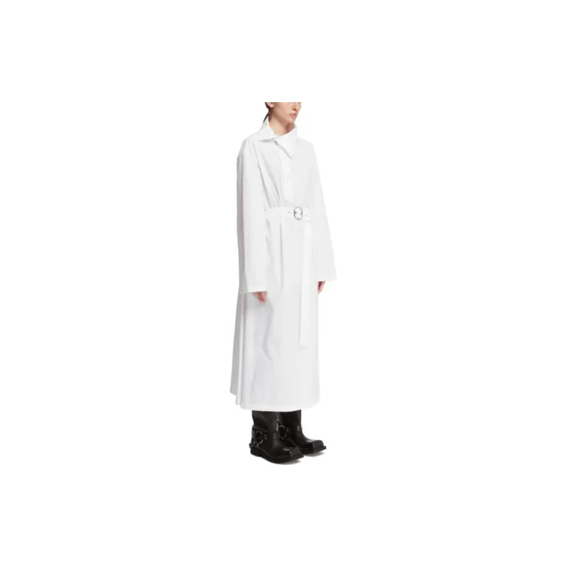 JIL SANDER Long-Sleeved Dresses Women's White-2
