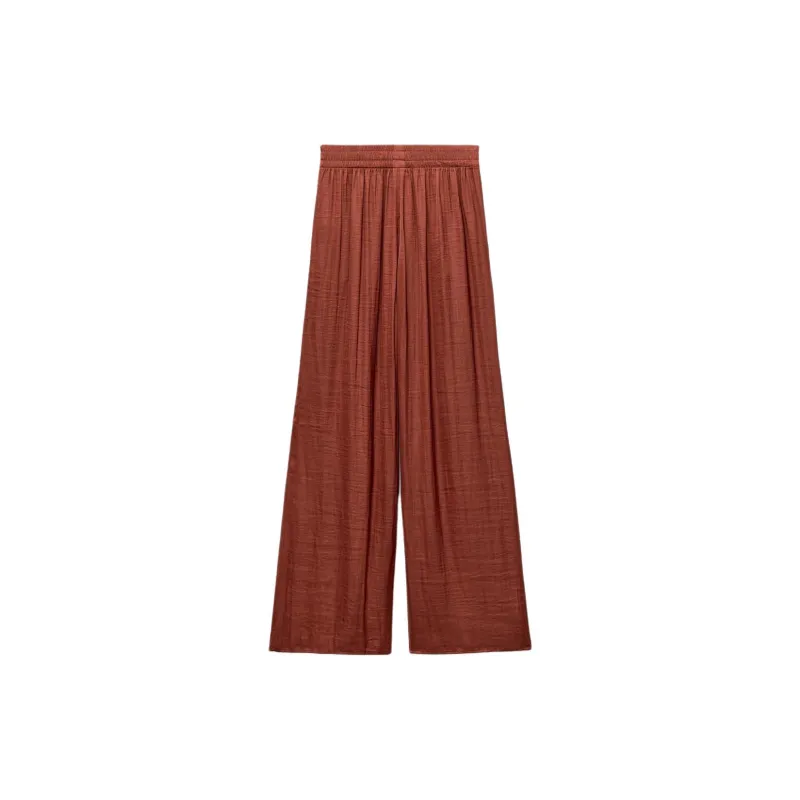 ZARA Casual Pants Women's Ochre Red-1