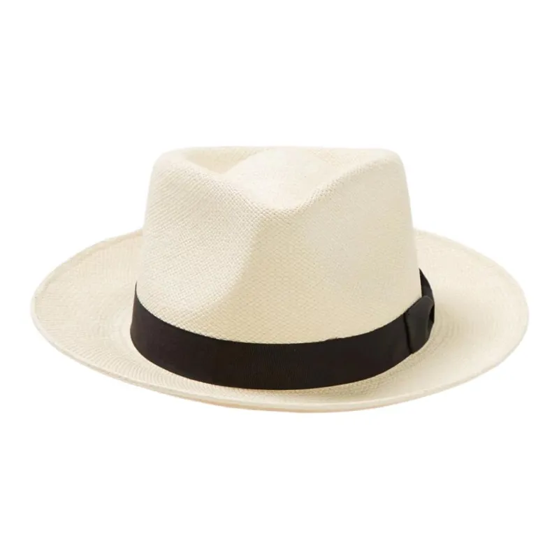 STETSON Straw Cotton Satin Sun Protection Hats Unisex White-4