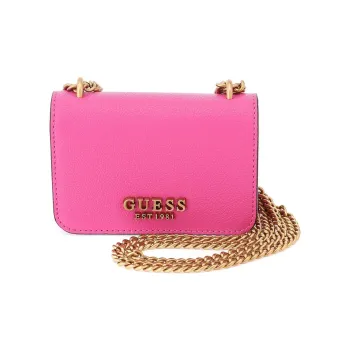 GUESS Synthetic Leather Chain Bag Shoulder Bag Mini Women's Pink