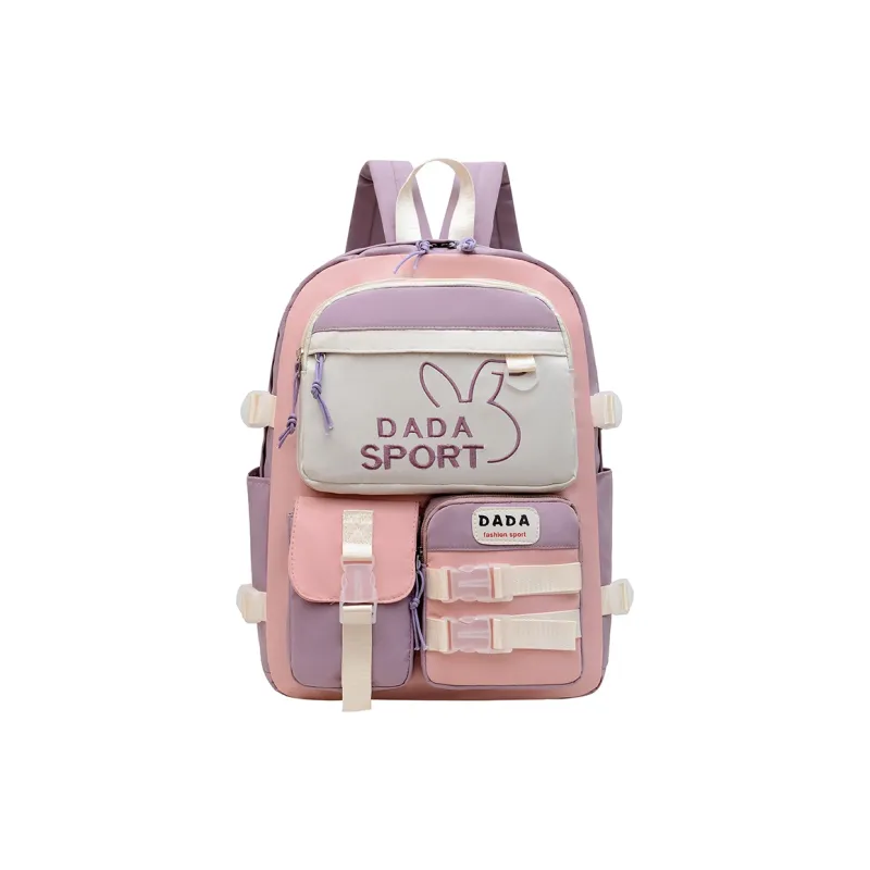 KAKAXI Nylon Backpack Black/Purple/Blue/Blue & Pink-4
