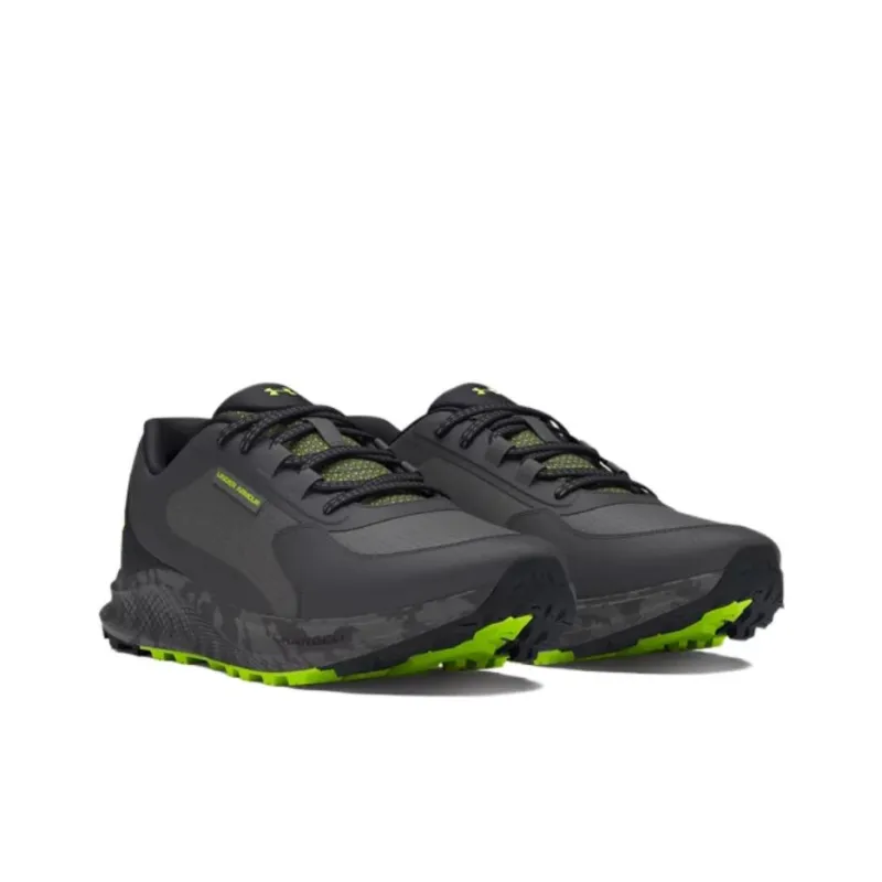 Under Armour Charged Bandit Trail 3 Wear-Resistant Low-Top Casual Running Shoes Unisex Black Yellow-2