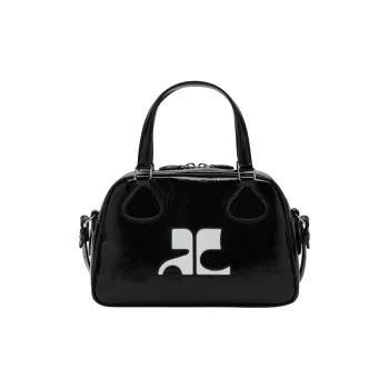 COURREGES Reedition Bowling Zip Up Top Handle Bag