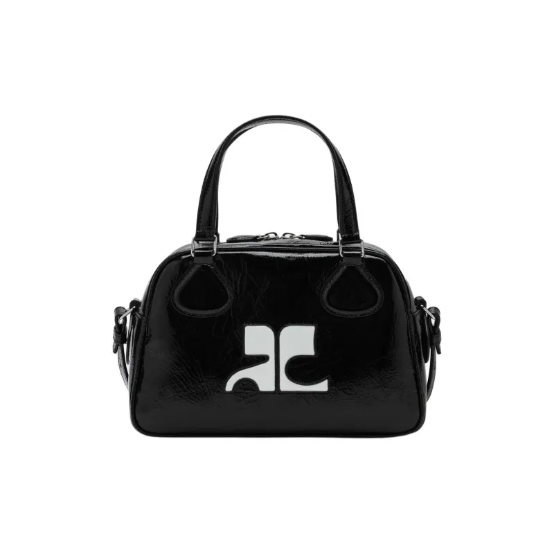 COURREGES Reedition Bowling Zip Up Top Handle Bag-0