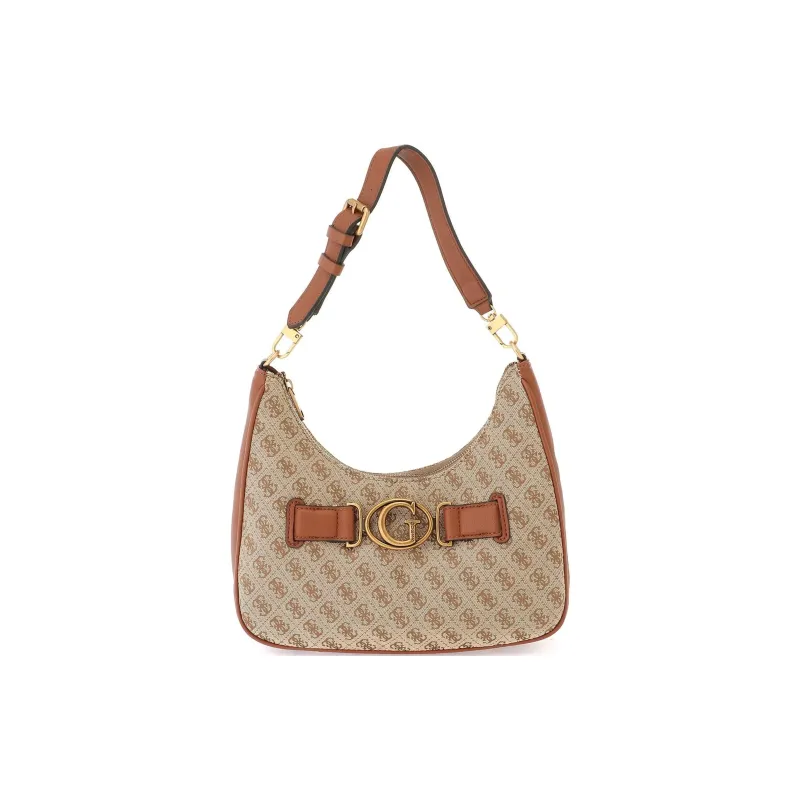 GUESS Polyester Vagabond Bag Handbag Shoulder Bag Women's Beige-0
