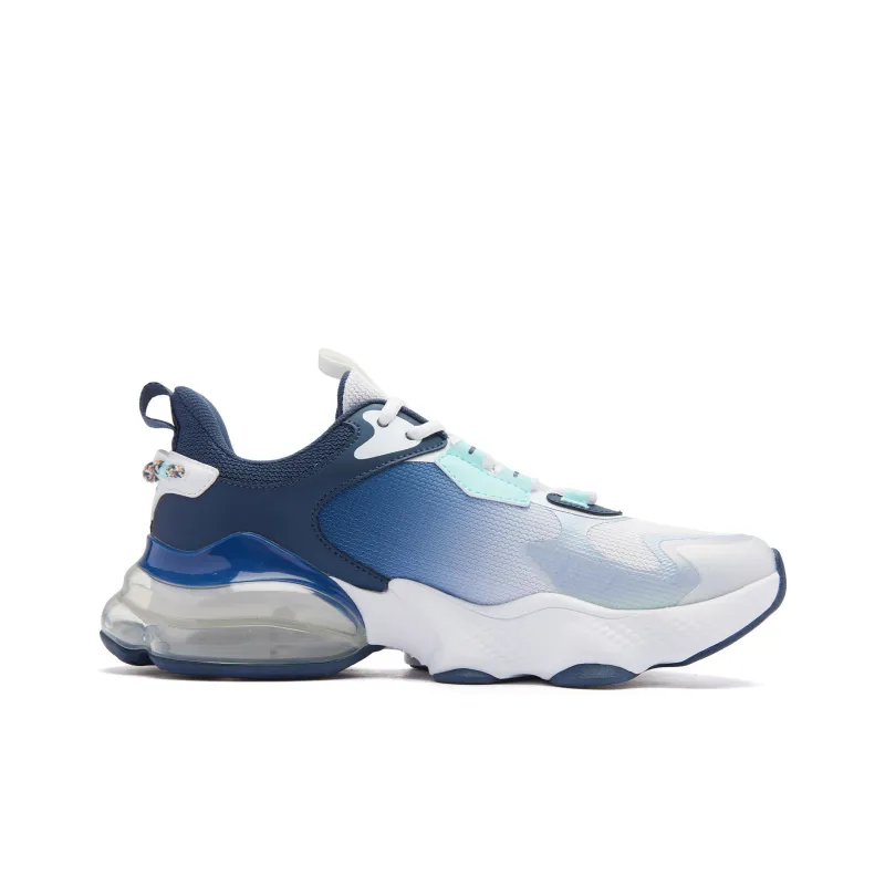 QIAODAN North Pluto 3.0 Cushioning Anti-Slip And Wear-Resistant Low-Top Running Shoes Men's Jordan White Dream Blue-1