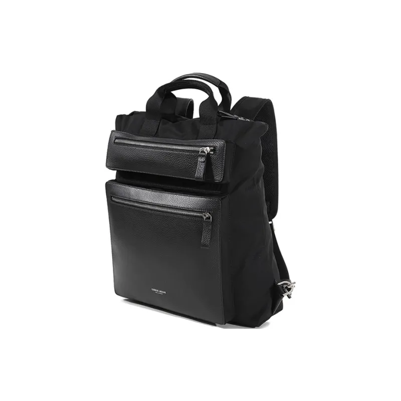 GIORGIO ARMANI Polyester Backpack Regular Men's Black-1