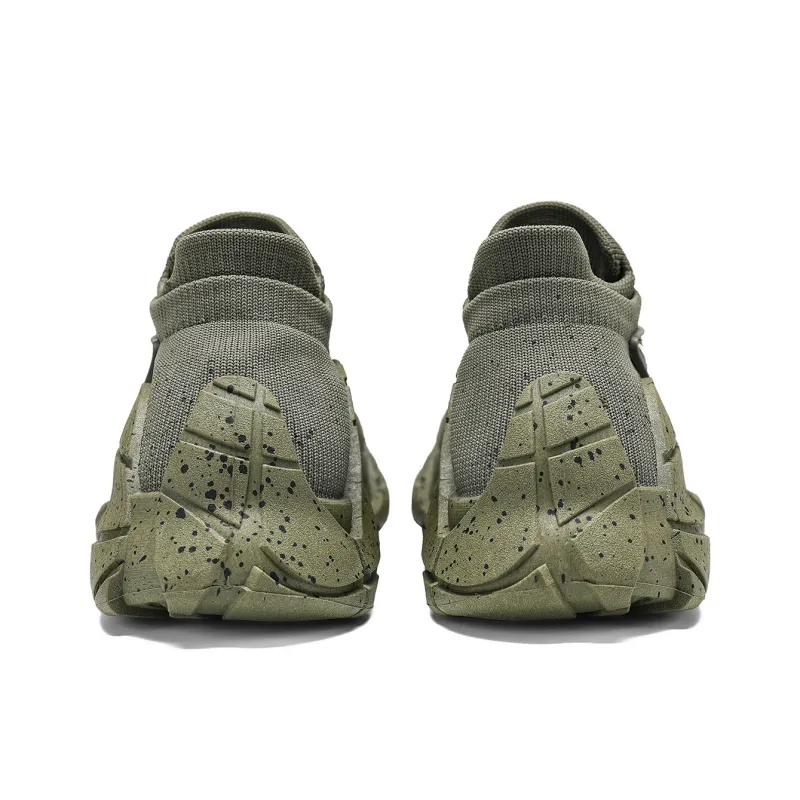 Binary Low Top Chunky Sneakers Men's Green-6