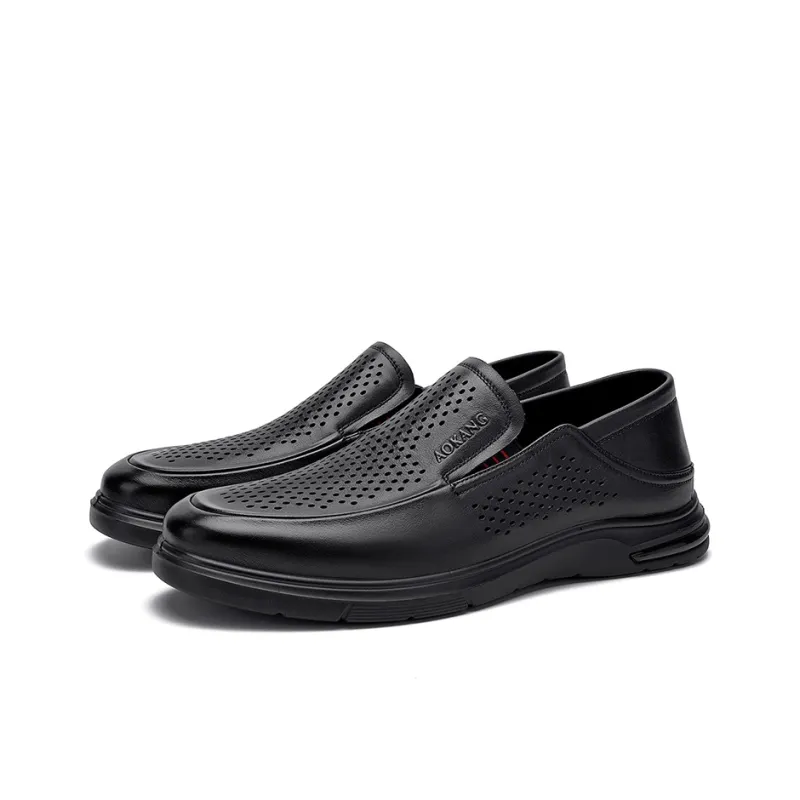 AOKANG Loafers Low Top Men's Black-2
