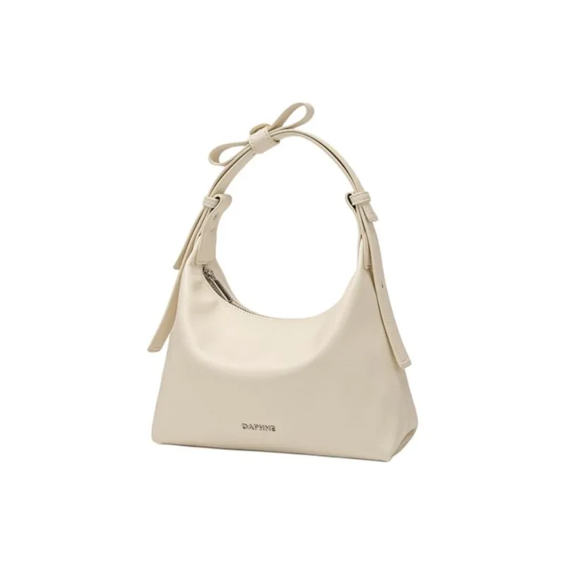DAPHNE PU Shoulder Bag Women's Ecru/Silver-1