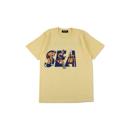 WIND AND SEA T-Shirts Unisex Yellow