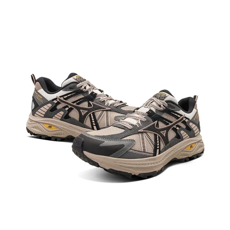 Mizuno Racer Trail Anti Slip Wear Resistant Low Top Running Shoes Unisex Light Umber-2