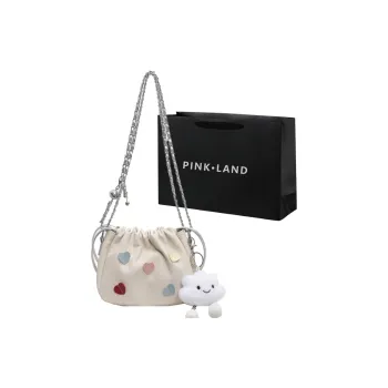 PINK·LAND PU Shoulder Bag Bucket Bag Crossbody Bag Shoulder Bag Regular Women's Ecru/Blue