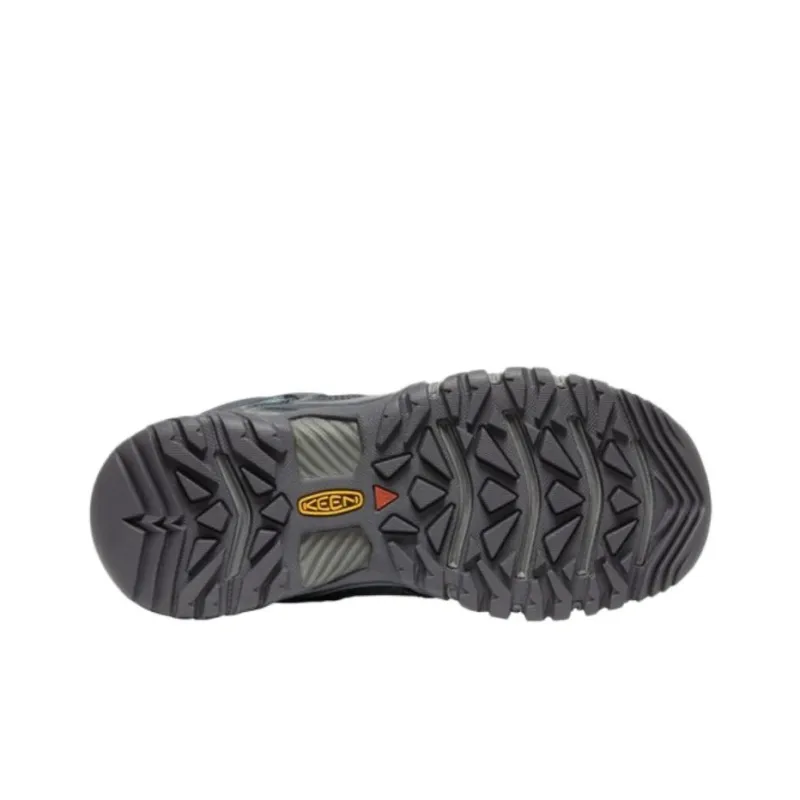 KEEN Ridge Fle Slip Resistant, Abrasion Resistant, Waterproof High Top Outdoor Shoes Women's Gray-5