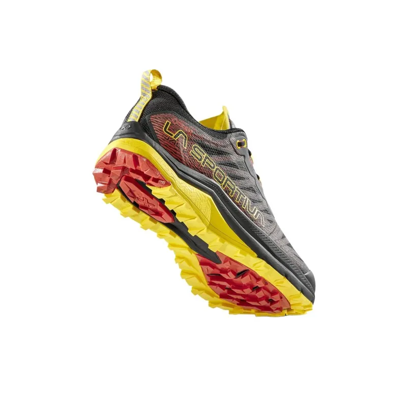 LA SPORTIVA Low-Top Running Shoes Men's Black Yellow-6