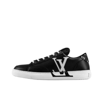 LOUIS VUITTON Charlie Low Top Stylish Skateboarding Shoes Men's Black