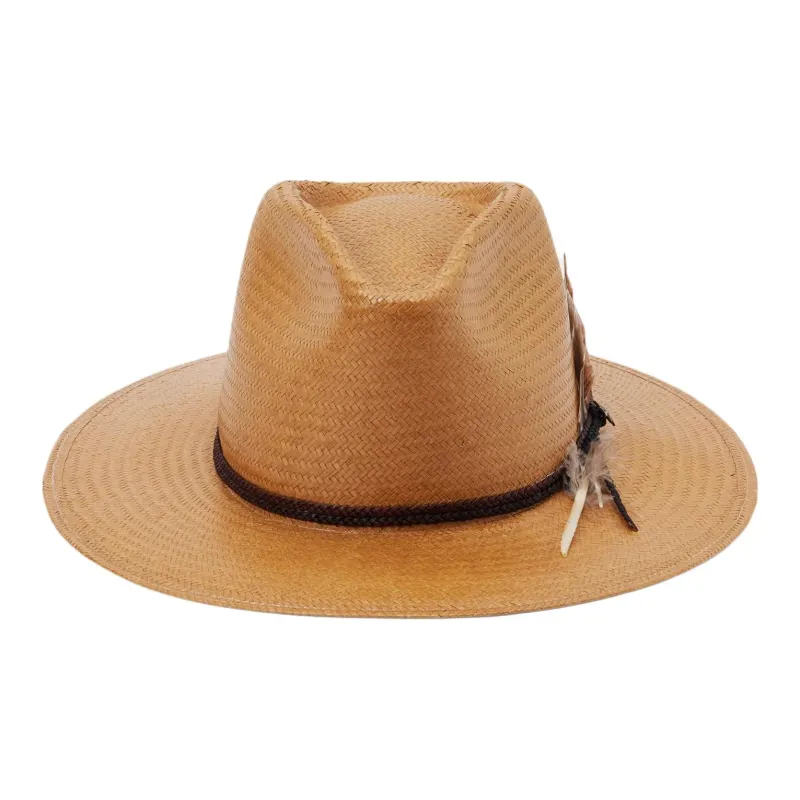 STETSON Straw Sun Protection Hats Unisex Brown-1