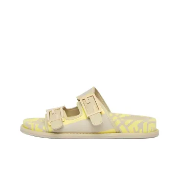 FENDI Feel Slide Slippers Women's Yellow