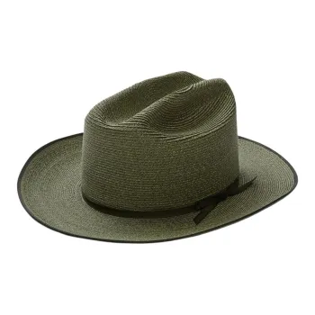 STETSON Linen Satin Sheepskin Sun Protection Hats Unisex Green