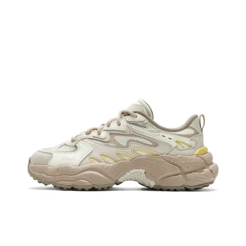 FILA Fern Casual Shoes Women's Low-Top Light Yellow White/Dusty Gray