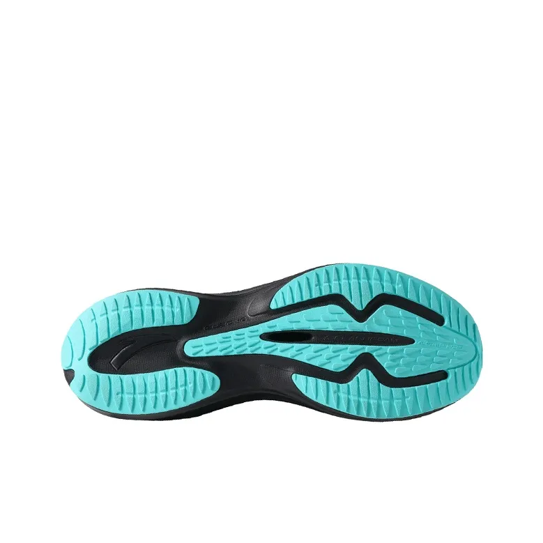 Anta Cushioning Anti-Slip And Wear-Resistant Low-Top Running Shoes Men's Black Fluorescent Aqua Green-4
