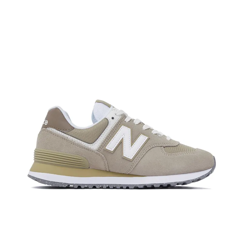 New Balance 574 Light Mushroom Stoneware White-1