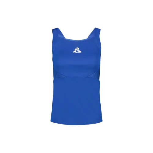 Le Coq Sportif Tank Tops Women's Lapis Lazuli Blue