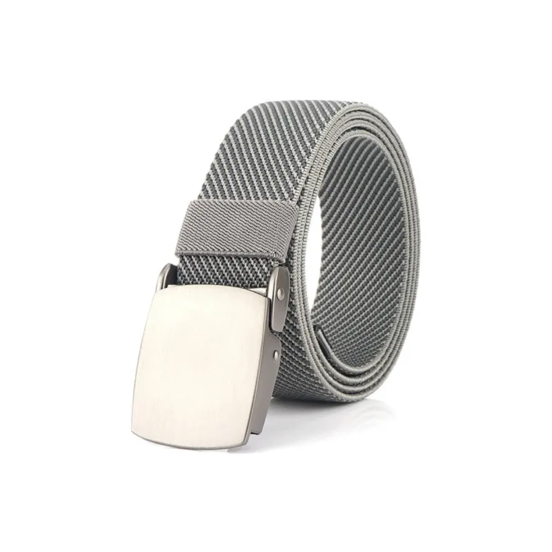 Emperor Penguin Metal Elastic Stretch Fabric Jeans Polyester Belt Men's Width 3.8cm-3