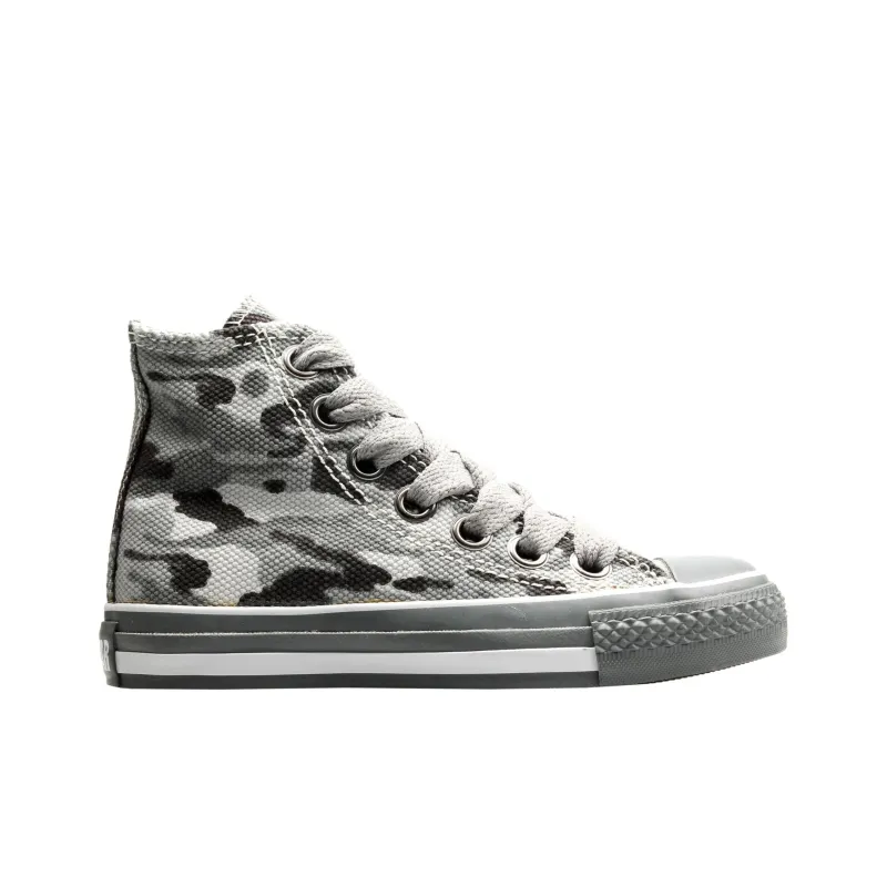 Converse Chuck Taylor All Star Abrasion Resistant Slip Resistant High Top Canvas Shoes Unisex Gray Black-1