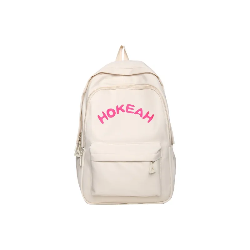 SUPERCUTE Nylon Backpack Women's White/Black/Green/Pink/Yellow-9