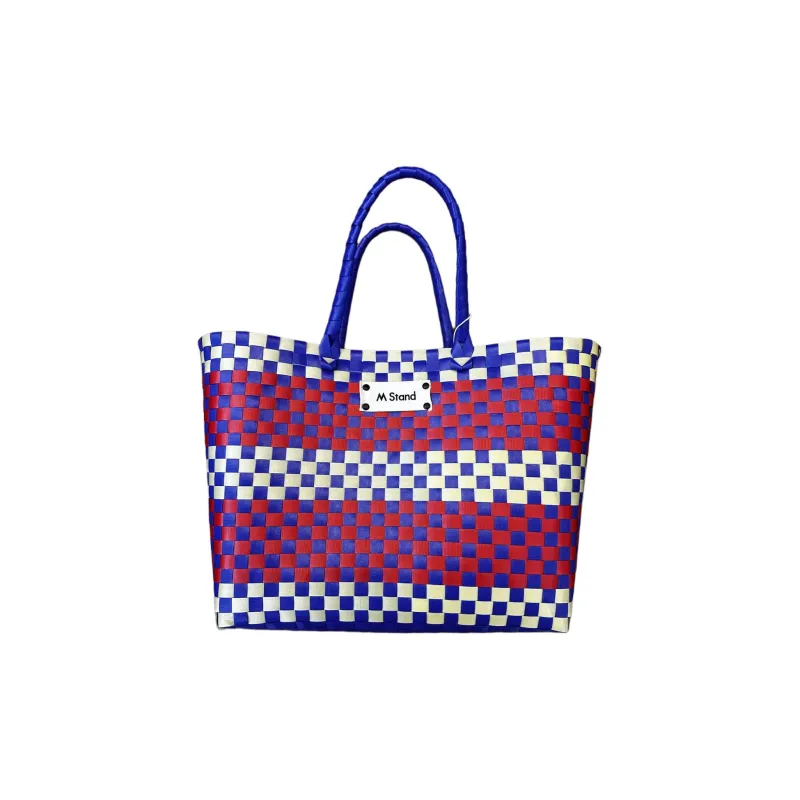 M Stand Polypropylene Pp Tote Bag, Shopping Bag, Handbag Regular Women's Multicolor-0