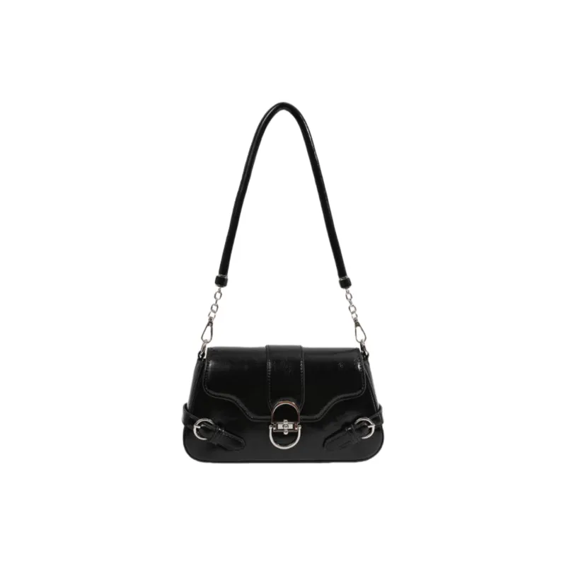 OTA PU Shoulder Bag Women's Black-0