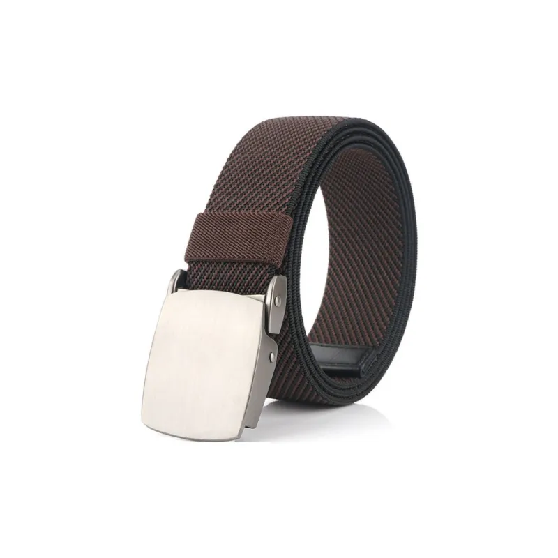 Emperor Penguin Metal Elastic Stretch Fabric Jeans Polyester Belt Men's Width 3.8cm-5