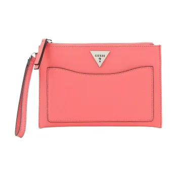 GUESS Polyvinyl Chloride Clutch Women's Pink