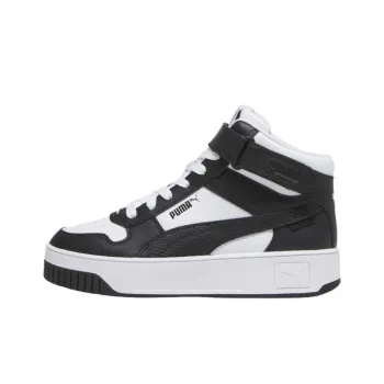 PUMA Carina Street Wear-Resistant Mid-Top Skateboard Shoes Women's Black White