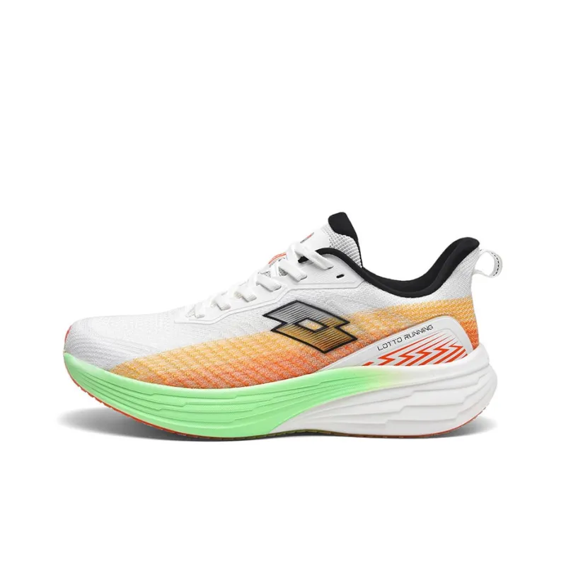 LOTTO Anti Slip And Wear Resistant Breathable Low Top Running Shoes Men's White-0