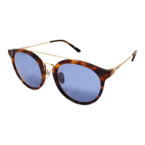 CALVIN KLEIN Oval Sunglasses Men's Brown